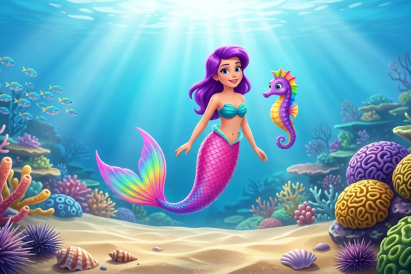 🧜‍♀️ Lina’nın Sihiri Eğitici Bir Deniz Kızı Masalı